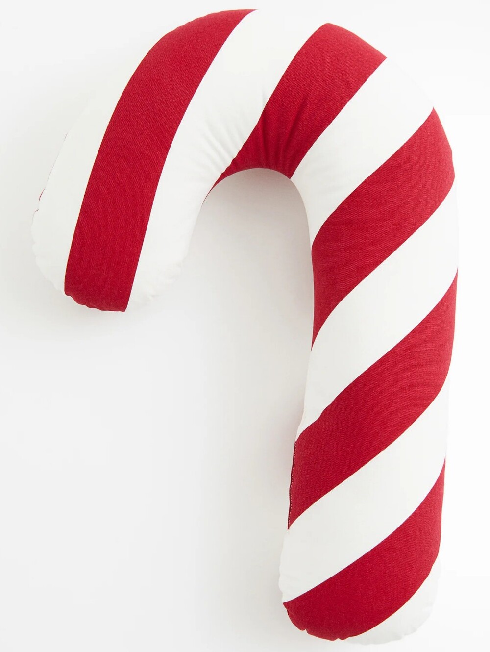 H&M Large 21.5" Holiday Candy Cane Stripe Plush Pillow Accent Decor NEW RARE